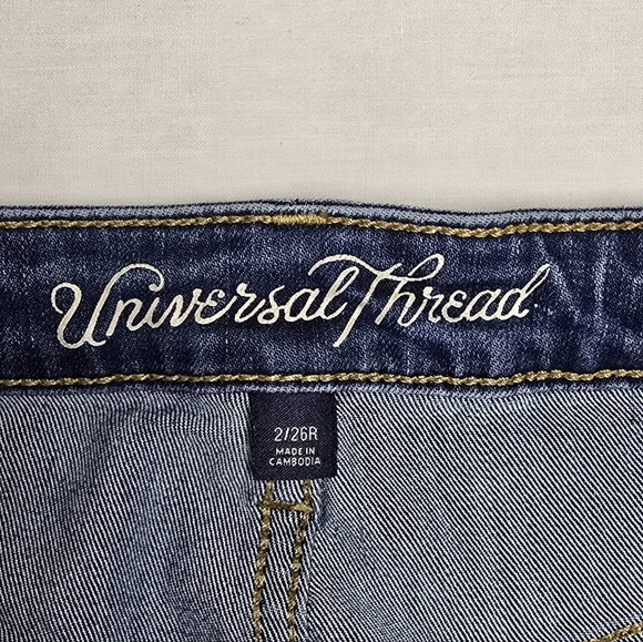 Universal Thread Mid-rise Skinny Midwash Women's Jeans Size 2R - Picture 5 of 12